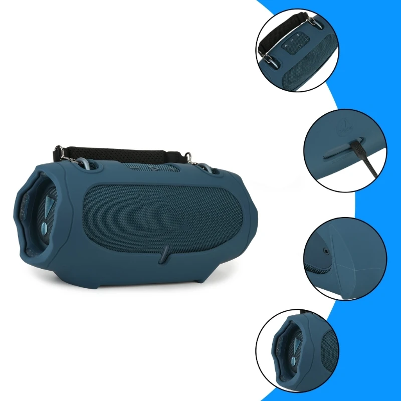 Funda protectora silicona M17B con correas para los hombros para funda altavoces 4