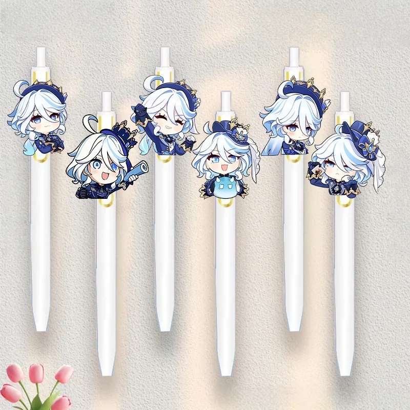 

Anime Character Image Q Version Furina De Fontaine Black Pen Learning Stationery Student Stationery Office Writing Pen