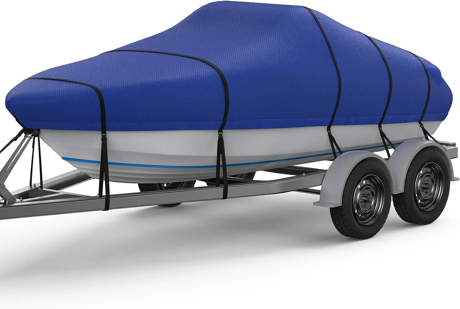 

Full Heavy Duty Boat Cover, 22-24ft Waterproof Trailerable Heavy Duty Marine Grade Bass Boat Cover