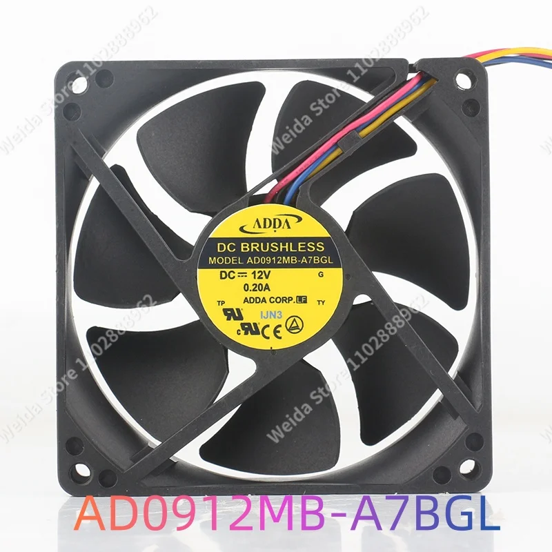 

AD0912MB-A7BGL ADDA Fan 5V 24V 48V DC 12V 902590X90X25MM PWM Converter 9 cm 4-wire CPU cooling fan
