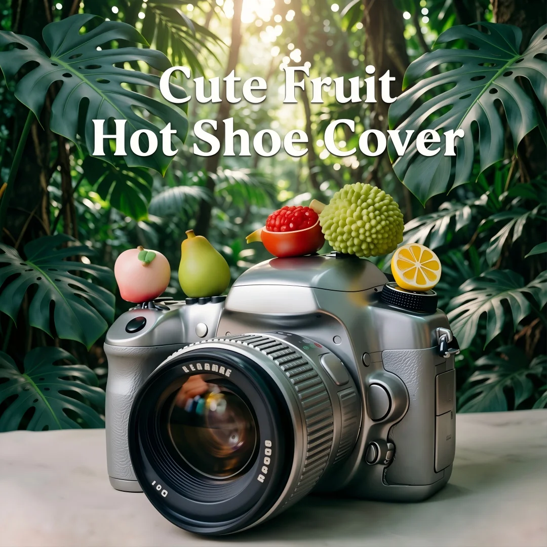 Cute Fruit Series Hot Shoe Cover for Leica Q2 Fuji X100V X-T5 Sony ZV-1 Canon EOS R5 Nikon Z5 Camera Accessories