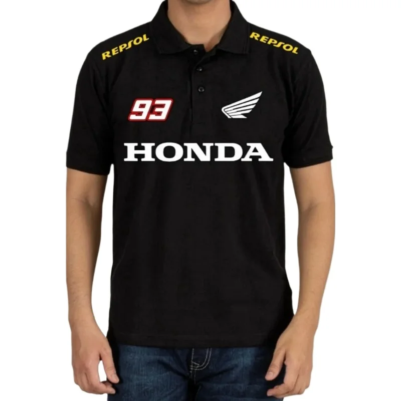

Honda 2025 Summer New Hot Men's Racing Motorcycle Enthusiasts Polo Shirt Racing Badge Casual Daily Street High Quality Shirt