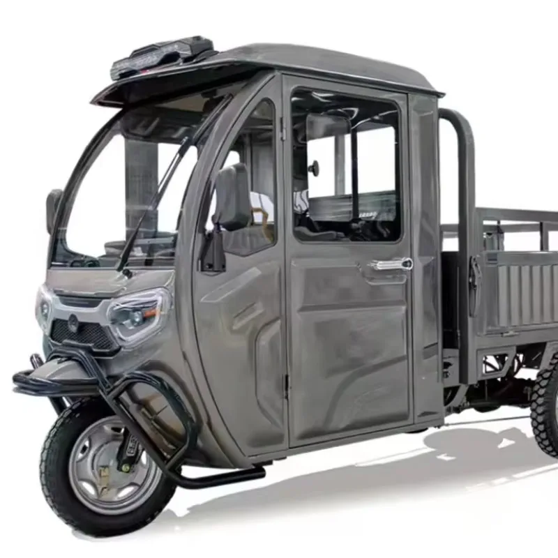 Long Range Electric Three Wheeler Tricycle High Power Motor Large Cargo Box Electric Trike Stable Driving Farm Delivery Vehicle