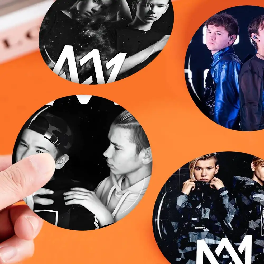 Marcus And Martinus Music 32/44/58MM Customizable Button Pins Cute Funny Creative Badge Jewelry Decor Gifts For Friends