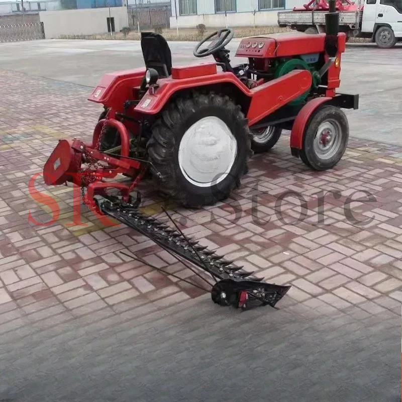 Lawn mower Reciprocating lawn mower Four-wheel tractor with alfalfa wormwood machine Large grassland pasture pruning