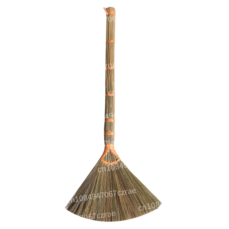 Natural Miscanthus Broom Plant Broom Soft Hair Sweeping Not Easy to Stick Hair Single