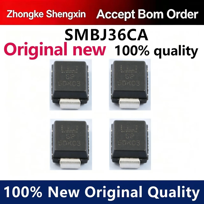 （5pcs-100pcs）Bidirectional SMBJ36CA SMB silk screen: MP/CP TVS transient suppression diode