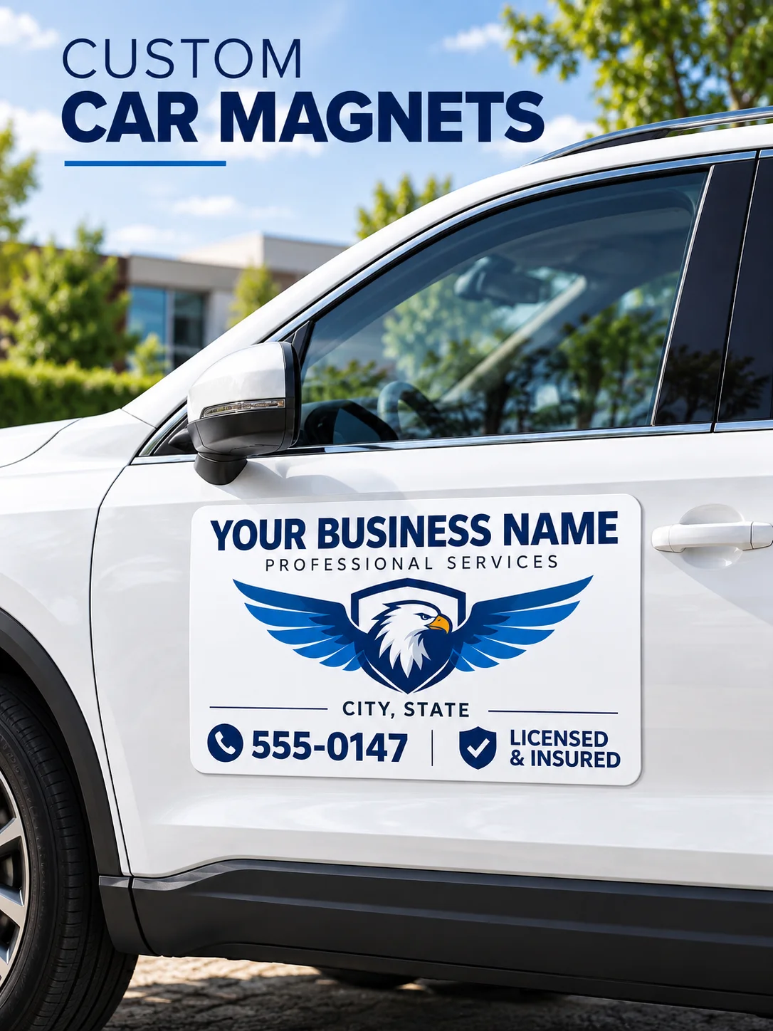 Custom Car Magnets - Full-Color Magnetic Car Signs | Personalized Car Door Magnets