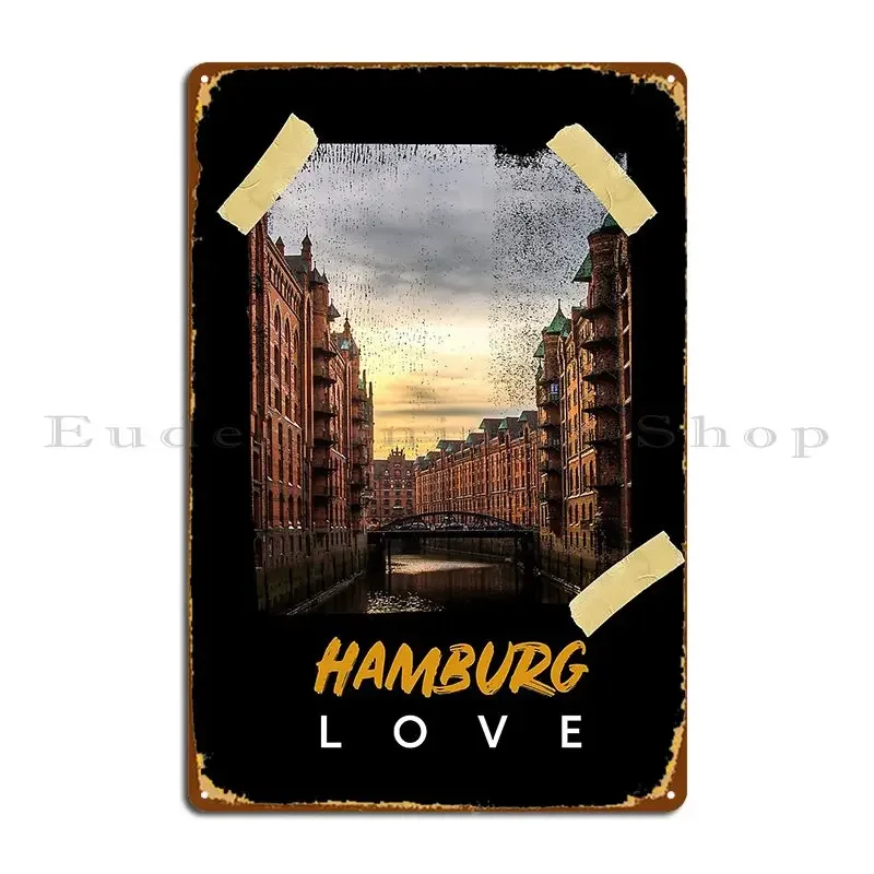 Hamburg Metal Sign Plaques Pub Club Designer Home Tin Sign Poster