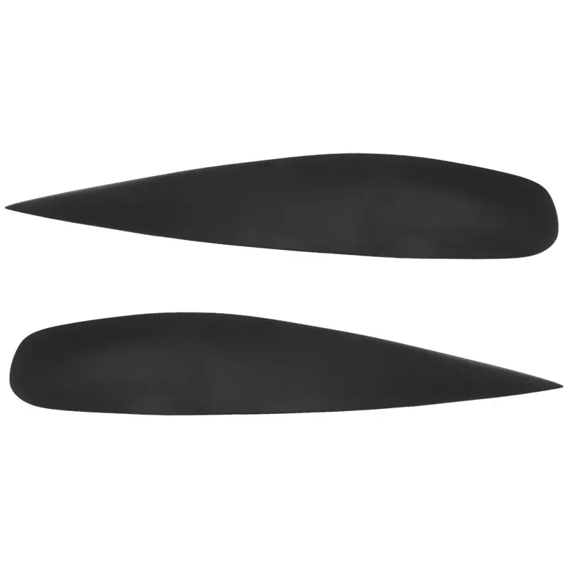 【Top Sale !!】For Lancer Ralliart 2004-2006 Glossy Black Car Sticker Front Headlights Eyebrow Eyelid Trim Cover