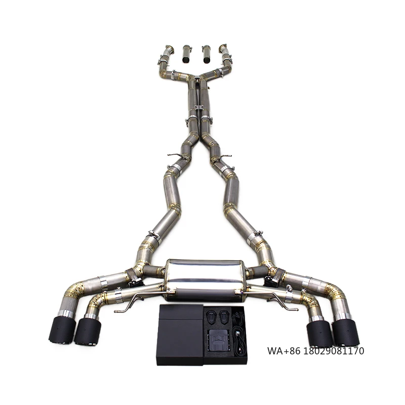 

OEM Титановая выхлопная система Valvetronic Catback для M5 F90 LCI 4.4T с OPF 2018-2024, с клапанной регулировкой, глушителем и карбоновым наконечником