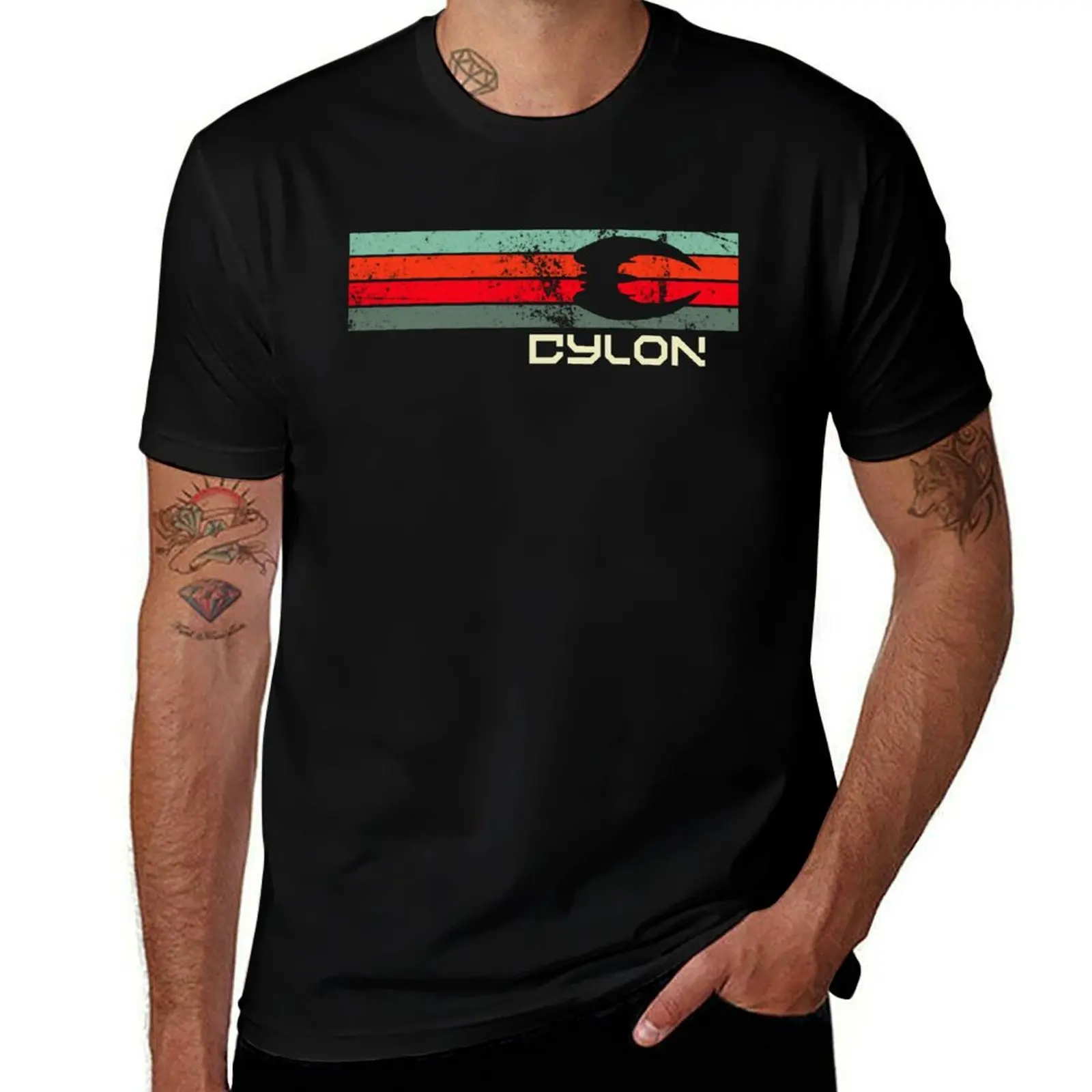 

Retro Cylon Raider - Battlestar Galactica T-Shirt g man t shirts for men man t shirt graphic man t shirts graphic T-Shirt