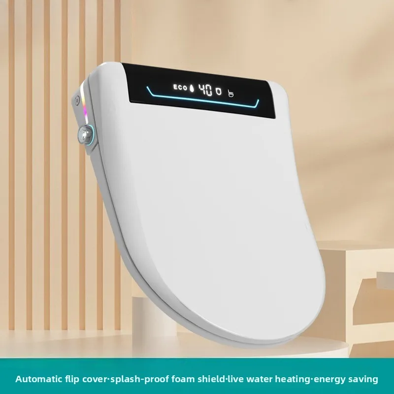 

Умный чехол на сиденье унитаза с мгновенным нагревом, многофункциональный автоматический флип-нагревательный пенопластовый экран, чехол для домашнего унитаза