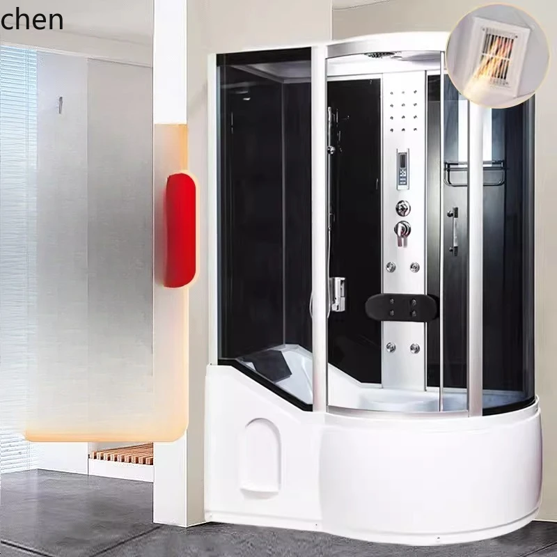

HXL integral shower room pulley glass fan partition bath household integrated closed