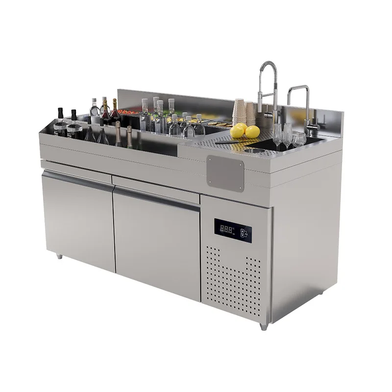 The Bars Drink Station Coffee Portable Bar Station for Events Restaurant Hotel Bar Stainless Steel Counter Cocktail Station OME
