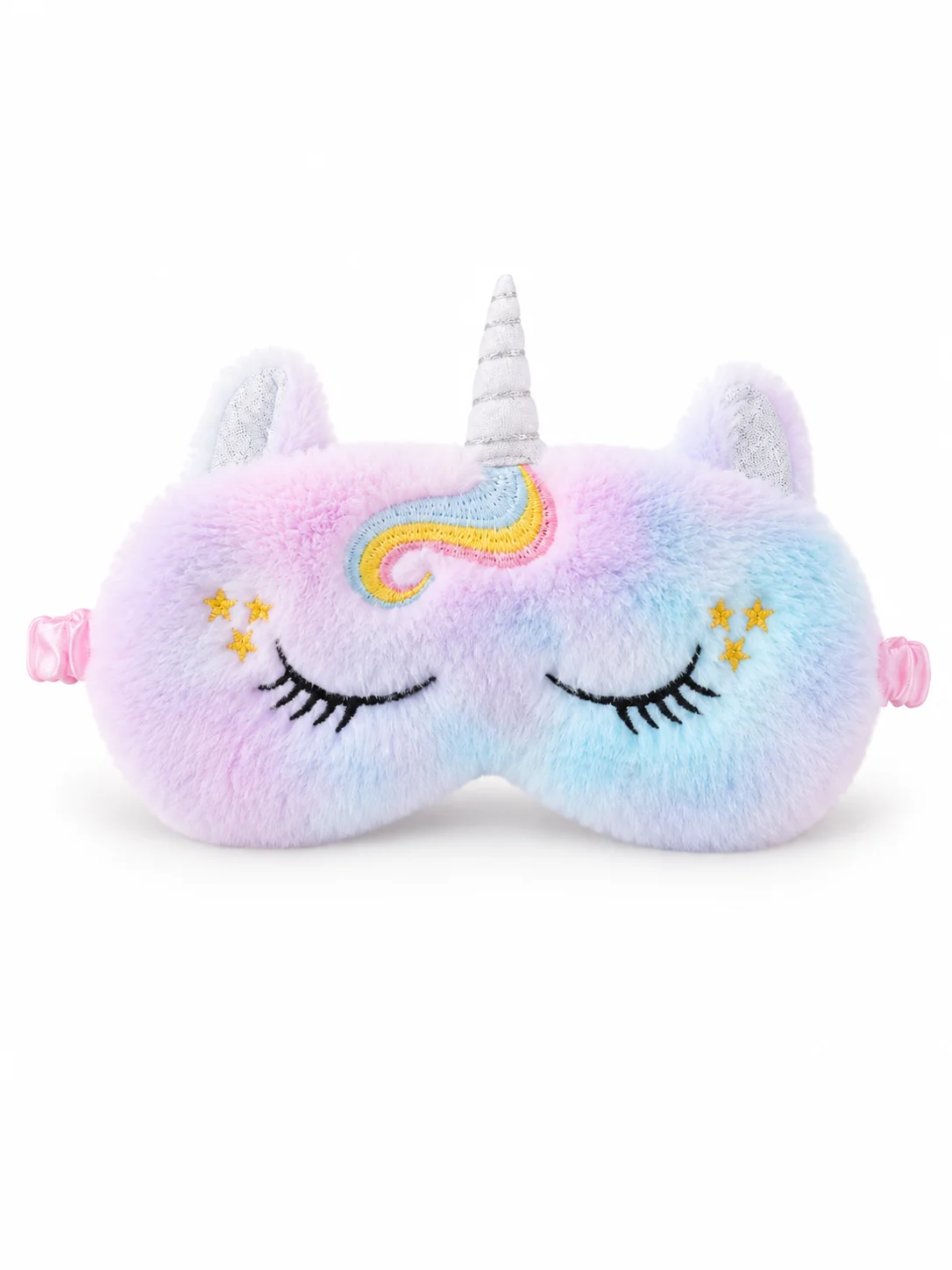 Cute Bunny Embroidery Plush Sleep Mask Unicorn Ears Eye Cover Shade