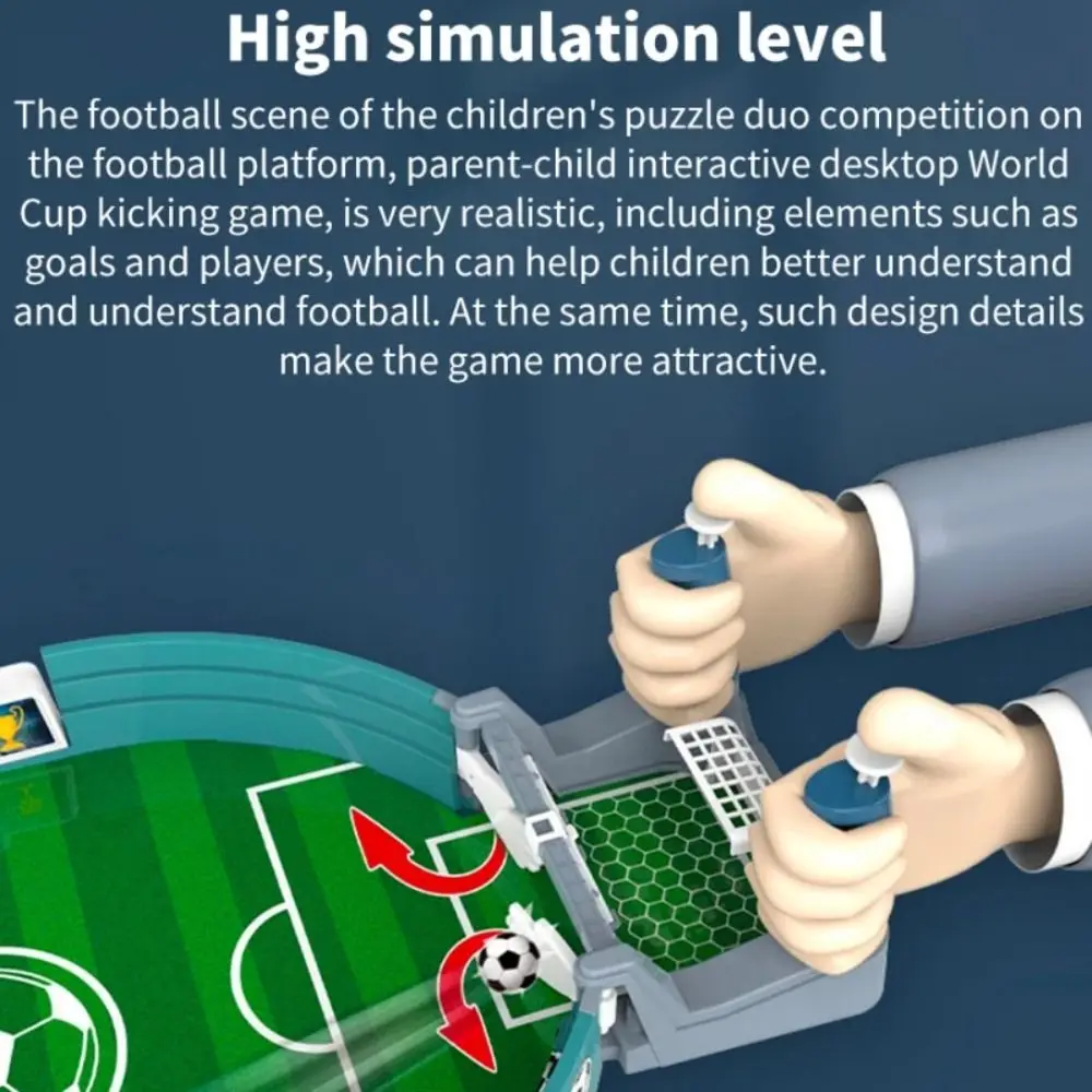 Tipo de ejeção jogo de tabuleiro de futebol de mesa quebra-cabeça educacional competitivo brinquedos de futebol inovação 2 bolas