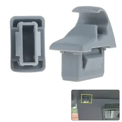 2Pcs Gray Plastic Car Sun Visor Hook Clips Bracket Hanger MR654343 for Mitsubishi ASX Outlander Lancer EVO Sportback 7620A806HA