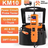 KZYEE KM10 12V/24V Auto Power Probe Circuit Tester Car Battery Electrical System Tester Tools Automotive Diagnostic Tool kits