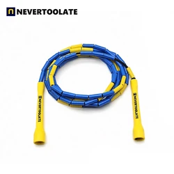Nevertoolate jr013p 2.9 metro (comprimento de miçangas 2.75m) contas duras frisado pular corda de fitness frestyle jimmy crossfit