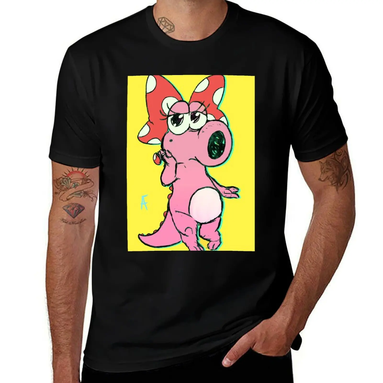 

Футболка Birdo, забавные футболки с индивидуальным принтом, мужская футболка