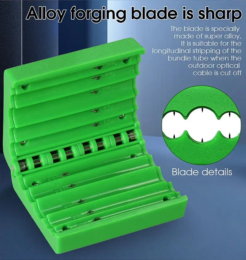AUA-08 1-10PCS  Optical Jacket Shell Stripper 4.5-11mm Longitudinal Fiber Optic Tool Beam Tube Slitter