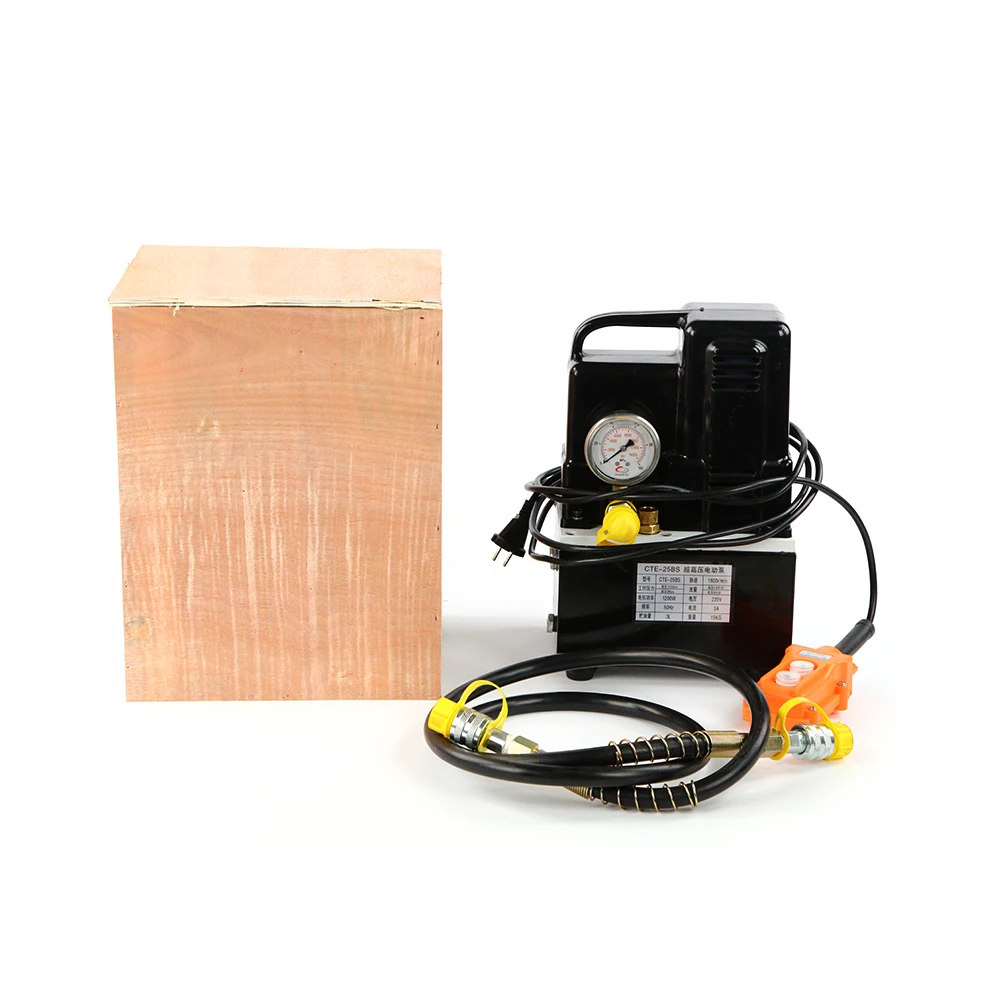 Bomba hidráulica elétrica portátil CTE-25BS para indústria automotiva bomba de pistão de alta pressão 1200W OEM personalizável
