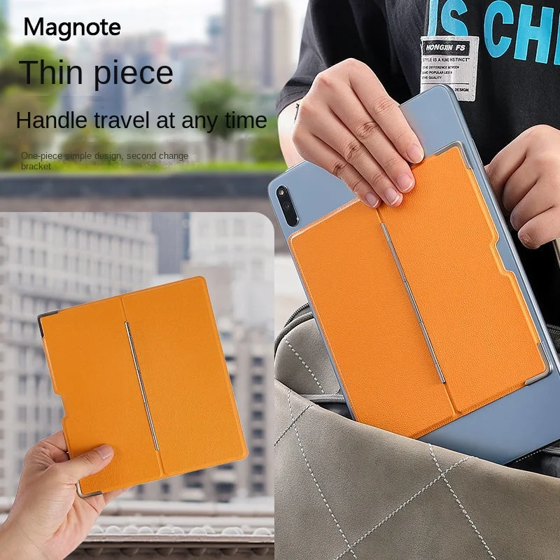 Magnote Flat Universal Holder Folding invisible ultra-thin portable adhesive leather holder for iPad Mini Air Pro 2021 2022