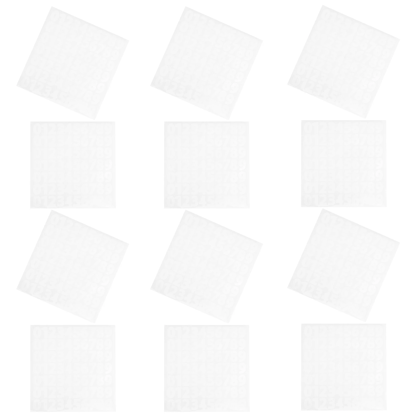 

15 Sheets Waterproof Self-Adhesive Number Stickers Vinyl Decals for Classroom Office Mailbox DIY Labeling Sticker Numbers