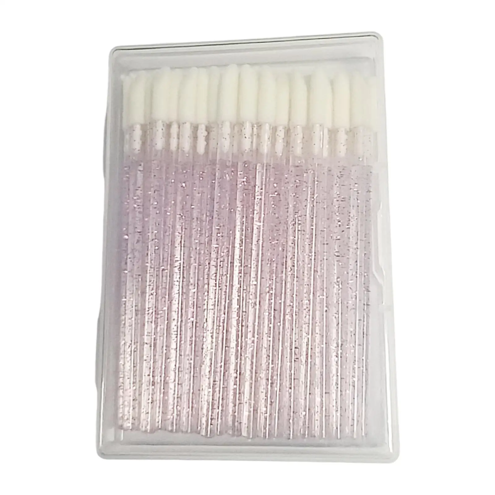 Lip Brushes Oblique Disposable with Container Makeup for Lipgloss Use Men