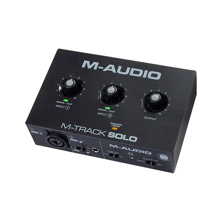 

M-AUDIO M-Track Solo Recording Studio 2 In 2 Out Audio Interface Professional Arrangement Recording Sound Card