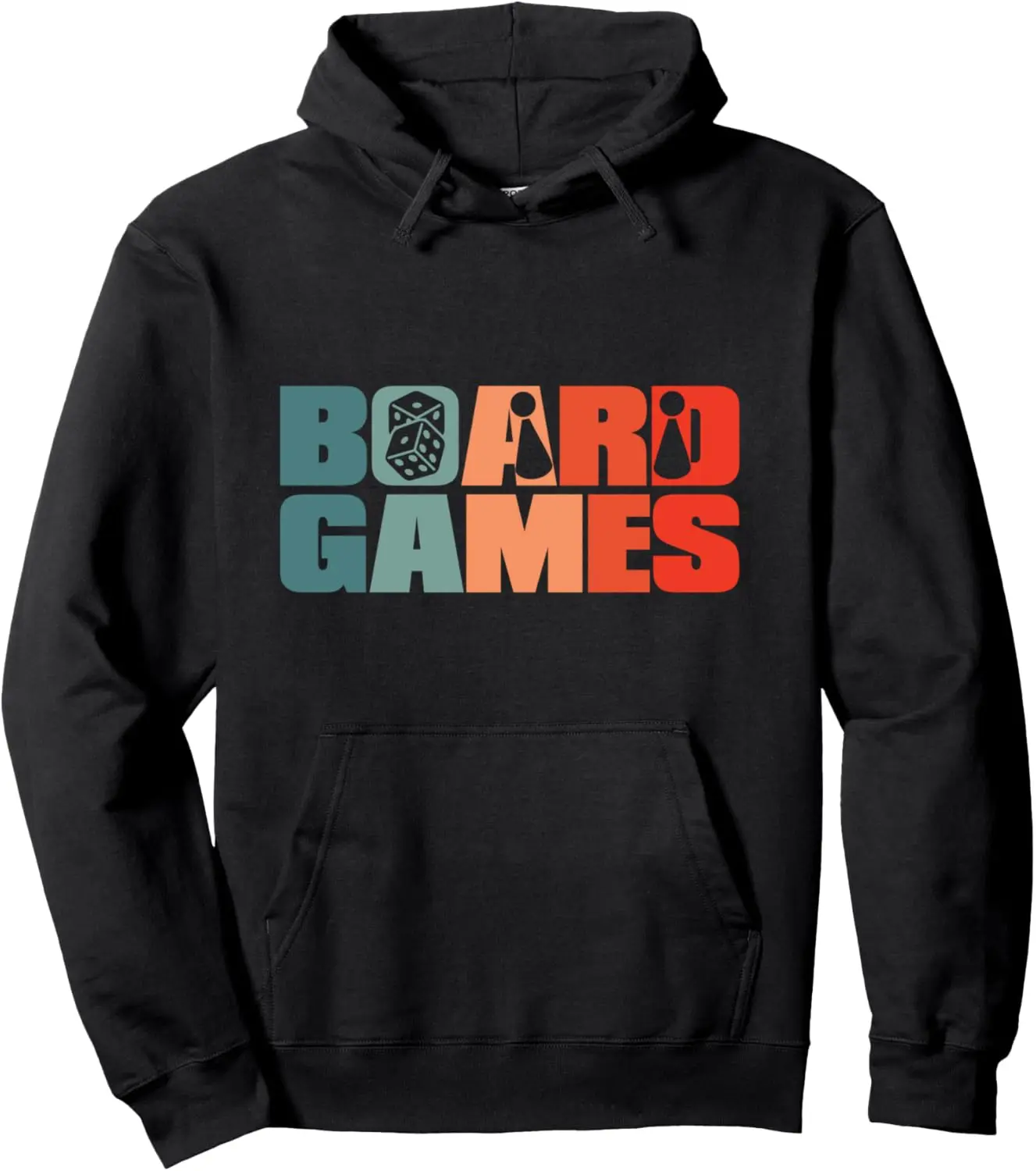Retro Board Games - Vintage Strategy Boardgame Pullover Hoodie Print Original Design Gifts Hoodie Customizable Sweatshirt