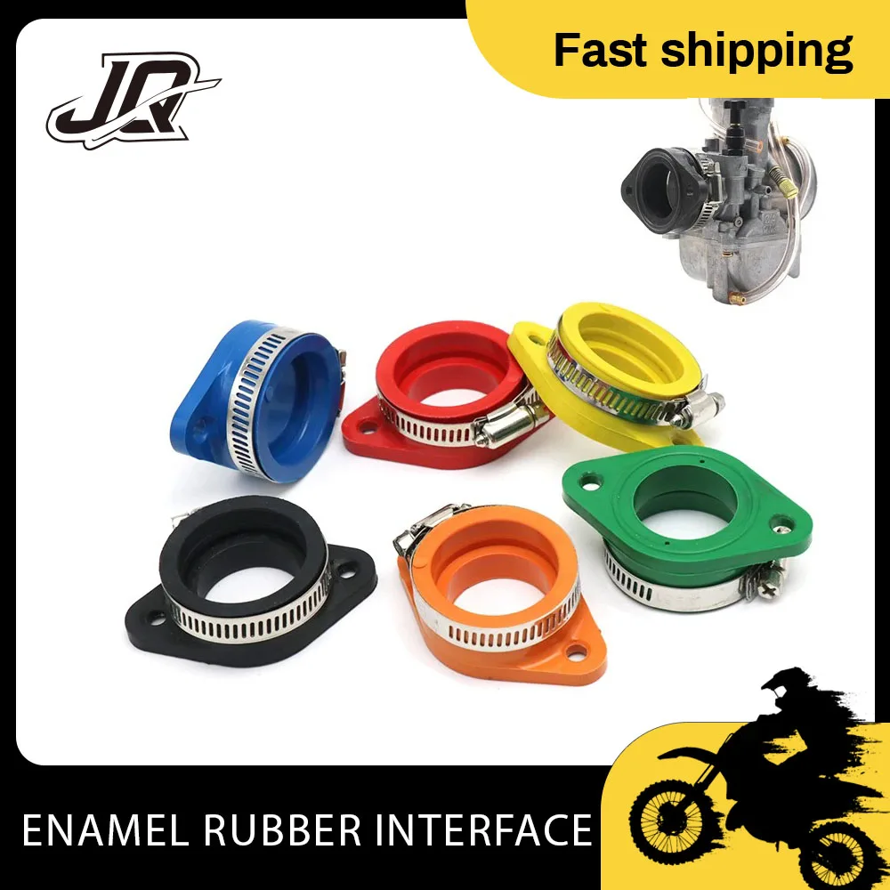 For KEIHIN MIKUNI KOSO PE Adapter Inlet Intake Pipe Rubber Fit PWK21-34 Motocross Air Intake Motorcycle Carburetor