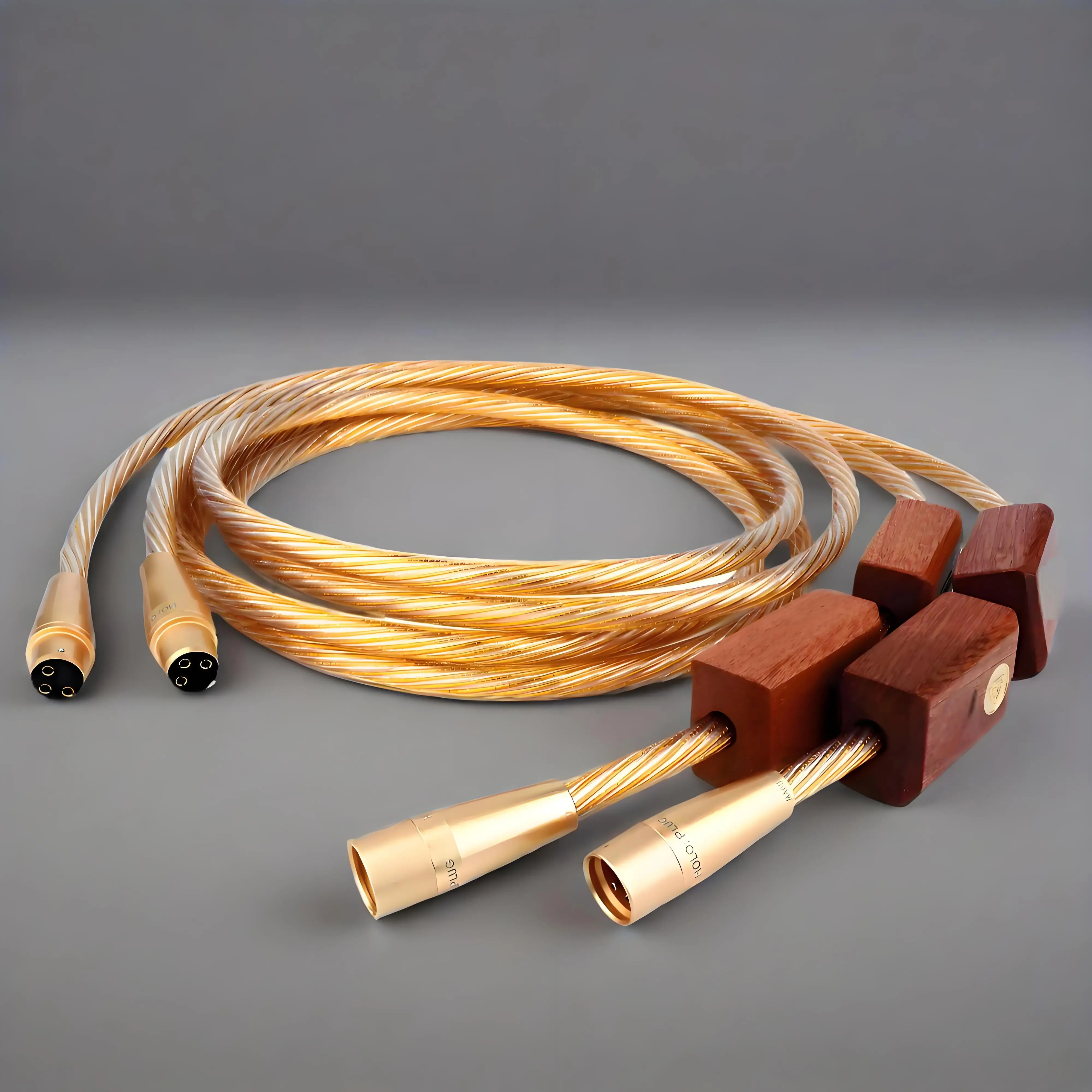 

Preffair Gold RCA Audio Cable HIFI XLR Male To Female Plug Lin Highest Reference Interconnects Audiophile For Amplifier CD