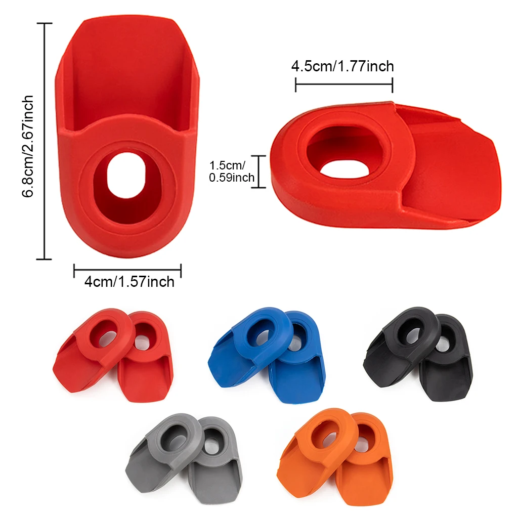 VIARON Pack of 2 Bike Crank Arm Protector Crankset Cap Cover Boots