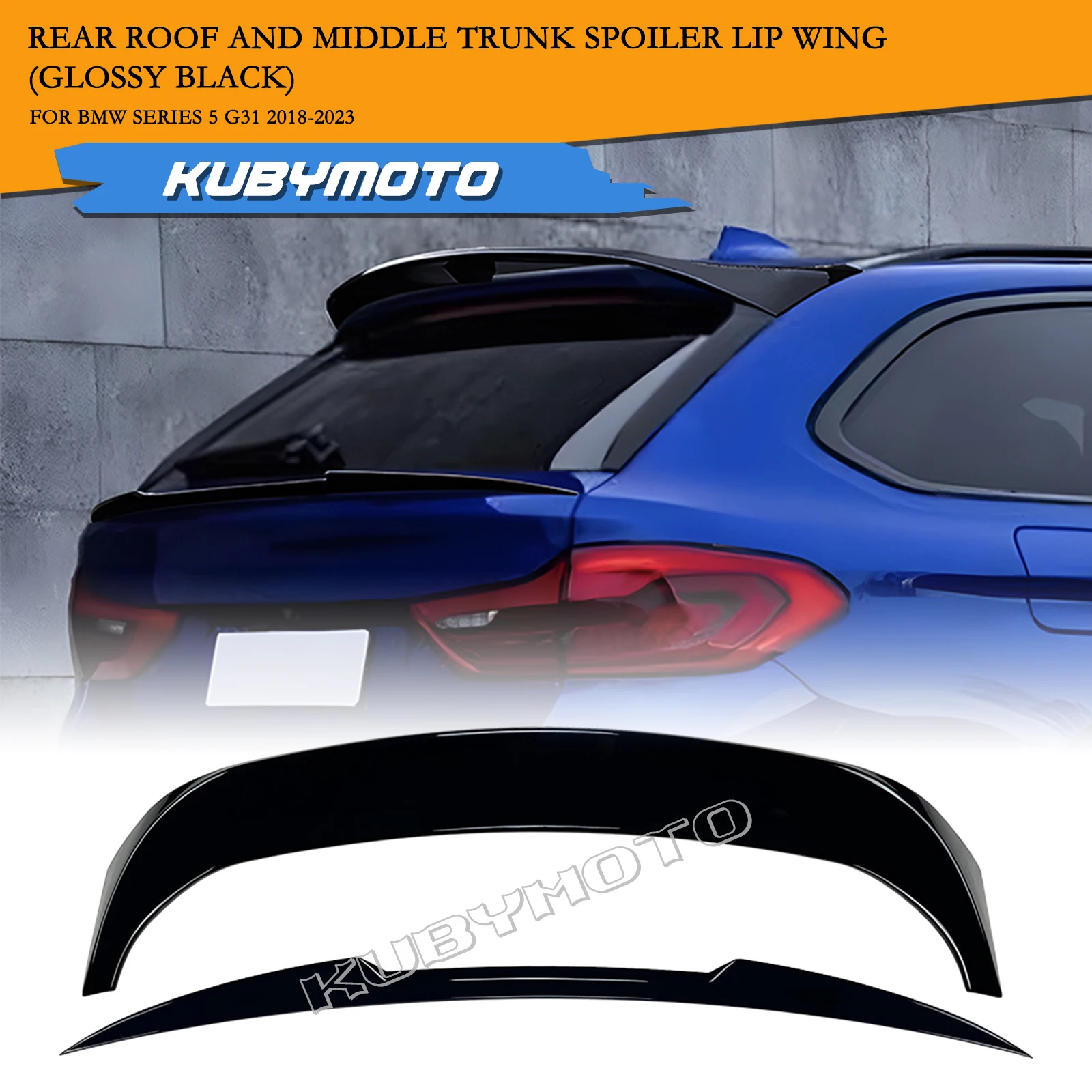 

Спойлер среднего багажника автомобиля + задняя крыша для BMW 5 серии G31 2018-2023, туристическая версия