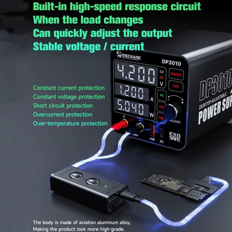 

MECHANIC DP3010 Мини-многофункциональный источник питания для мобильного телефона, ноутбука, планшета, 300 Вт, электростанция с цифровым дисплеем высокой мощности