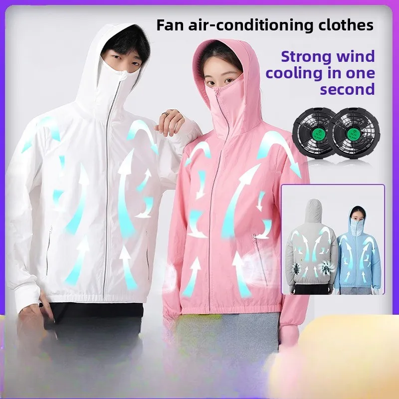 

Summer Smart Air Conditioner Clothing Refrigeration Outdoor Heatstroke Sunscreen Clothing Cooling Men Women of The Same Style