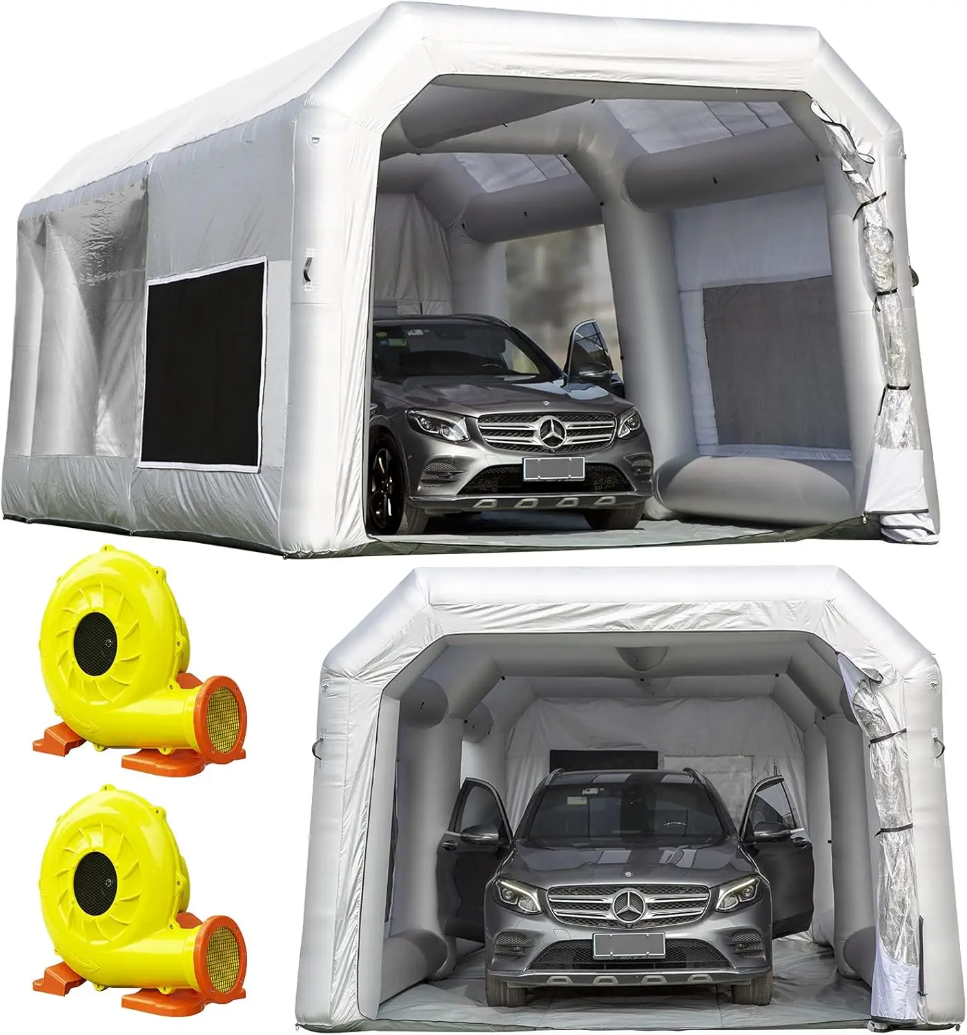Durable Vehicle Inflatable Paint Spray Booth with Upgrade Larger Filter Portable Airbrush Car Painting Tent Workstation