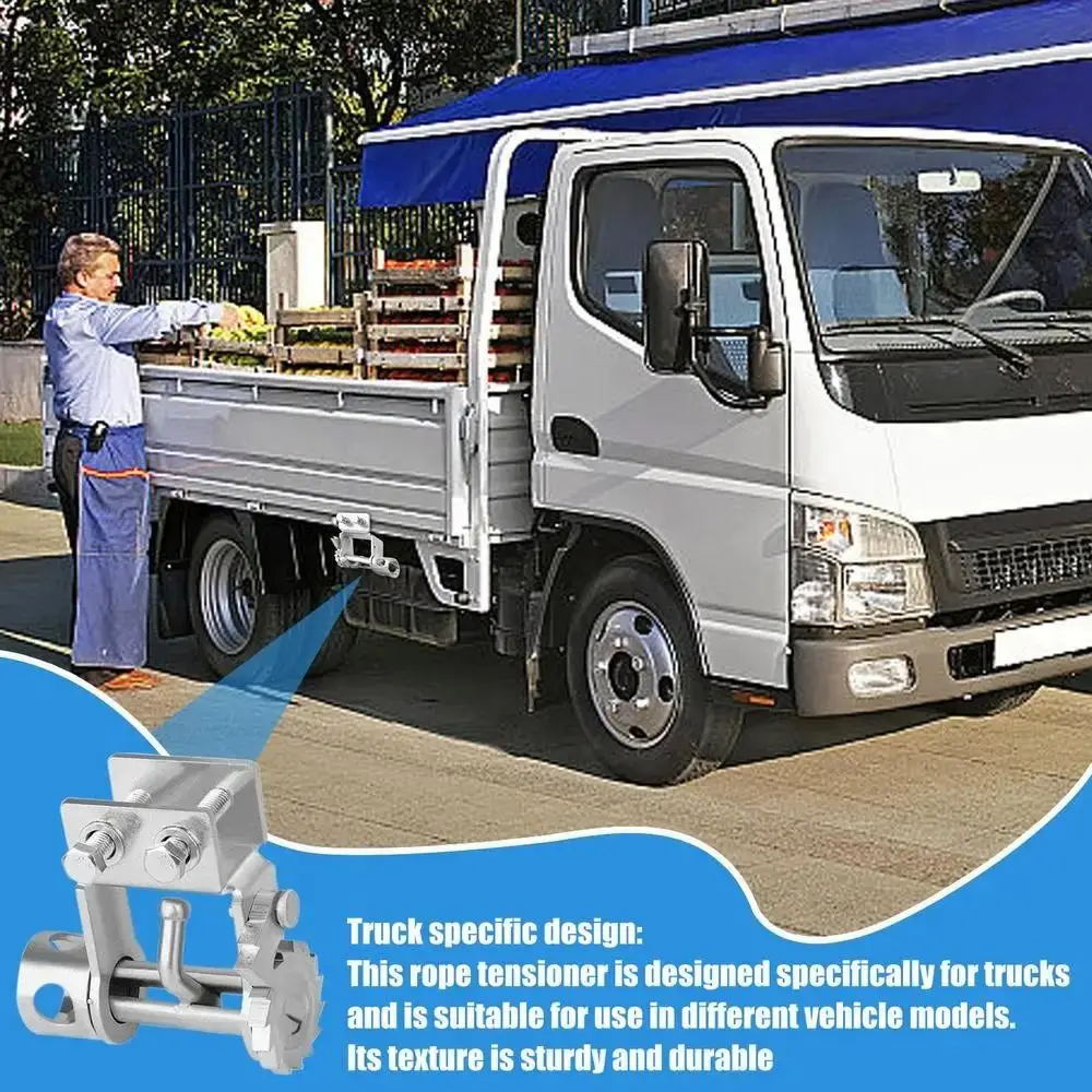 Compact Sliding Winch Steel Weld-Free Truck Welding Rope Tensioner Corrosion-resistant Car Cargo Handling Stake Pocket Winch