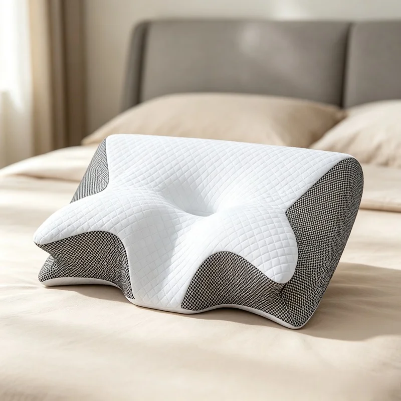 Multi‑Position Sleeping Body Pillow, Soft Cotton Ergonomic Support Cushion for Side Back Stomach Sleepers