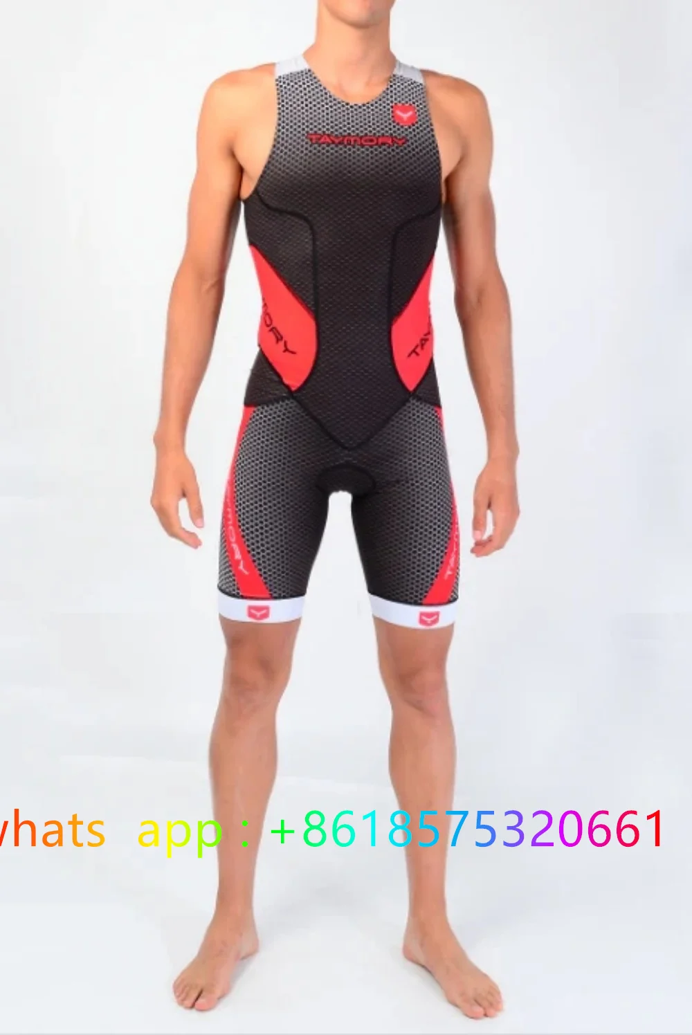 

2025 Triathlon Skinsuit Men Cycling Sleeveless Jumpsuit Outdoor Cycling Team Racing Jersey Swimsuit Running Custom TriSuit
