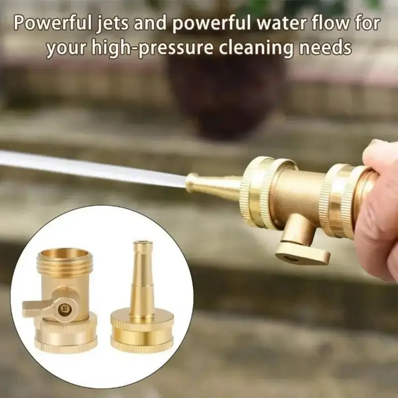 1Pc High Pressure Water Spray Gun Nozzle Solid Replacement Shutoff Valve for Car Washing Faucets