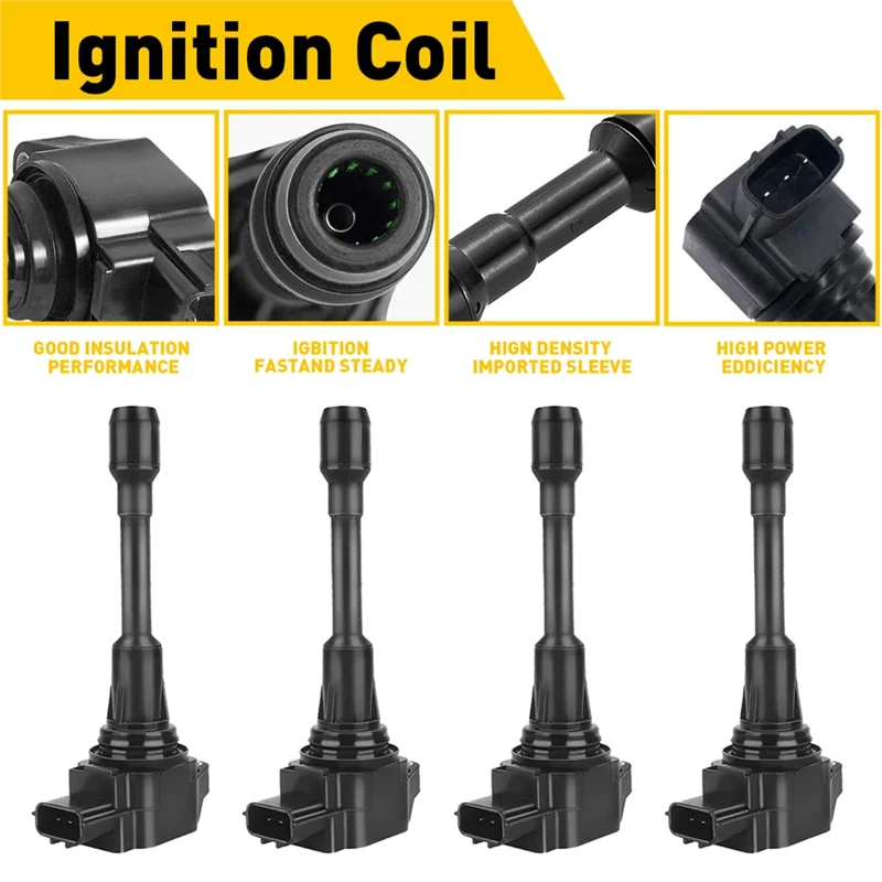 4Pcs Ignition Coil … - image