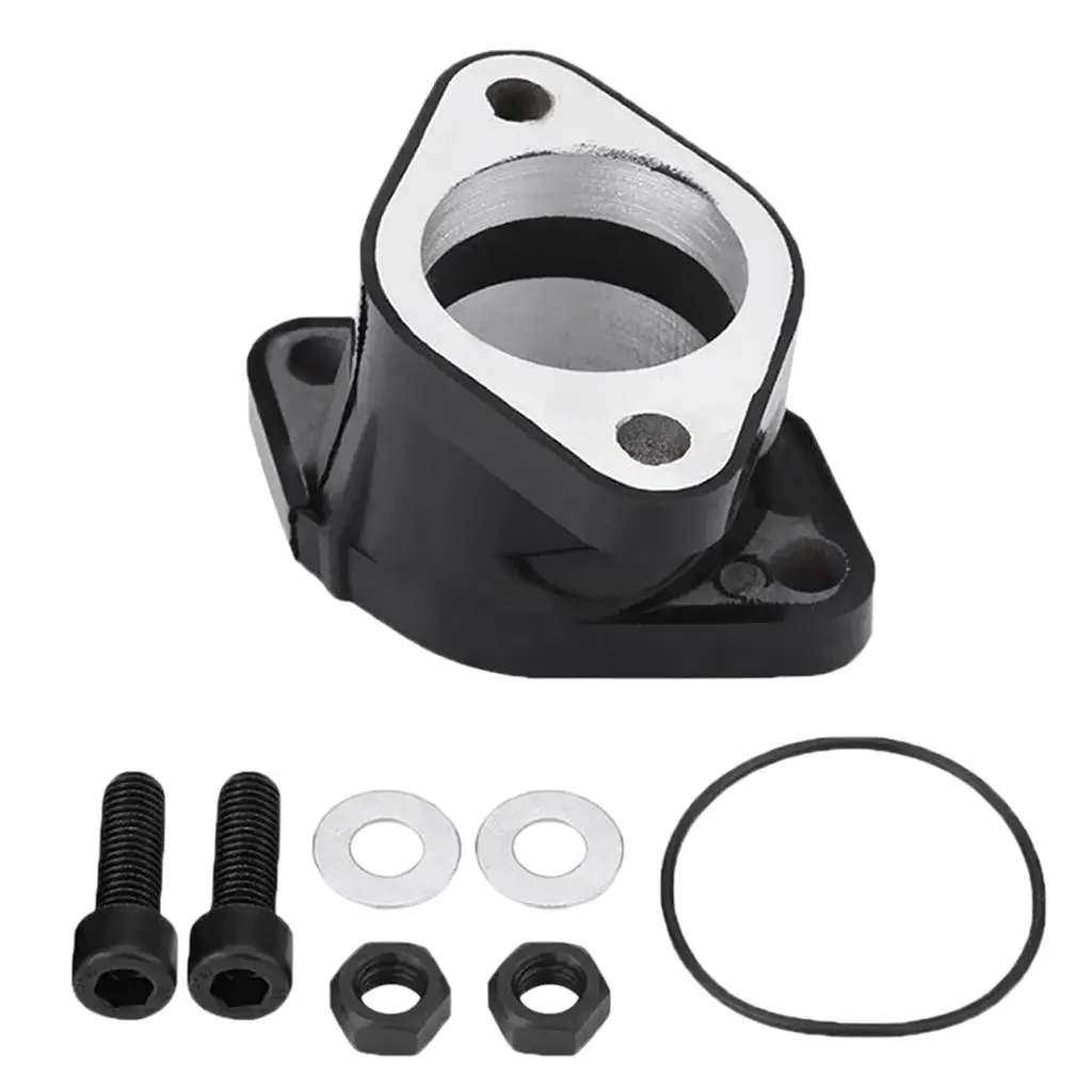 Black Intake Manifold Boot Carburetor Kit for Yamaha YFM350 YFM 350 87-04 ATV