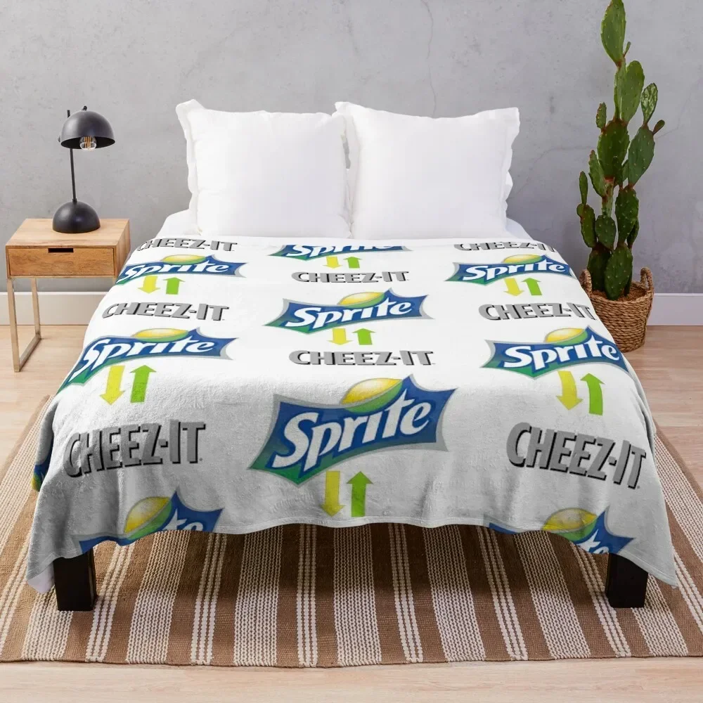 Sprite and Cheez-it Throw Blanket Soft Beds Winter beds Hair Blankets