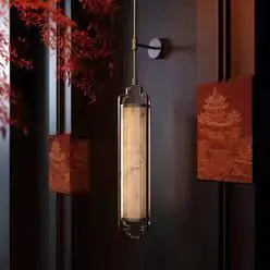 High-end engineering wall lamp hotel KTV villa duplex building catering private corridor home long pole background wall wall wal