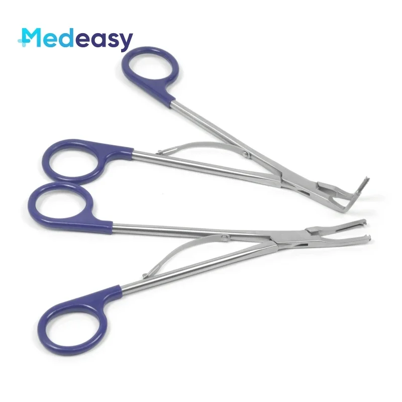 Open Surgery Hemolok Clip Applicator Medical Polymer Clips Applier 200/270mm