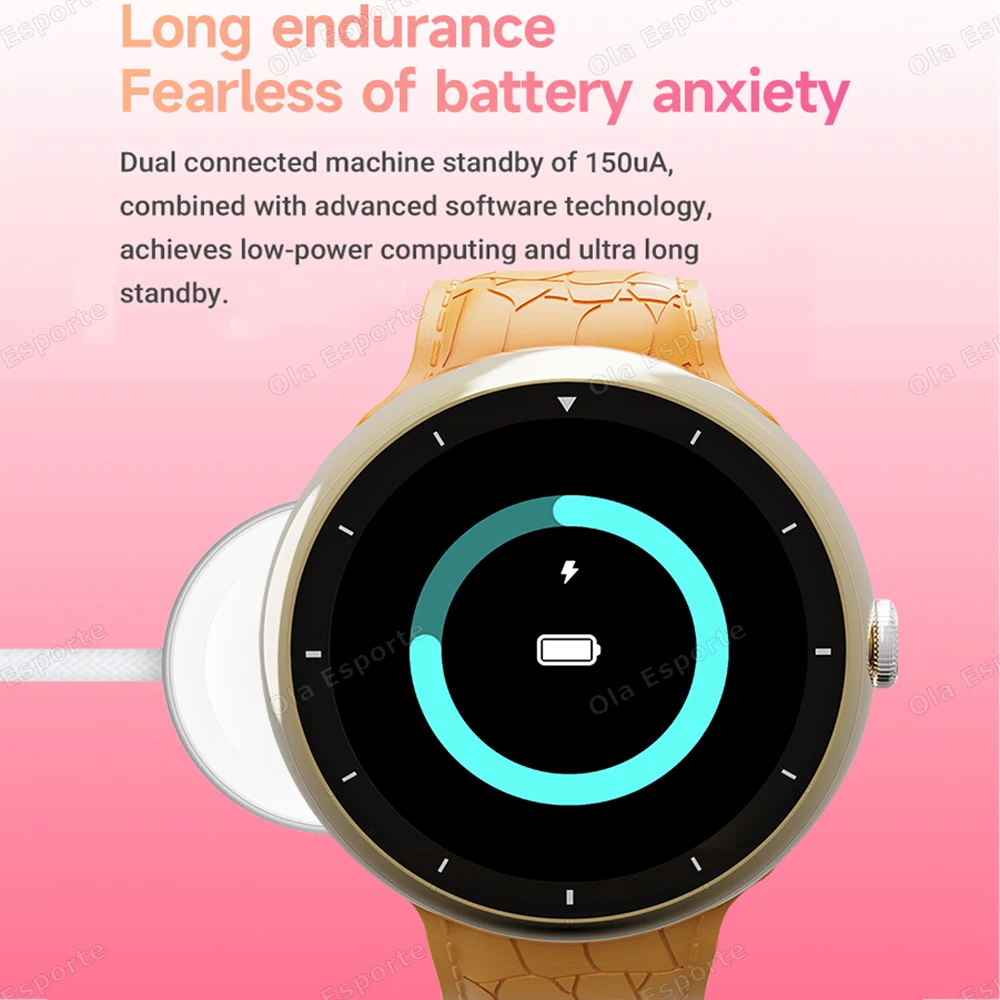 Ola Esporte 3D Smart Watch Games Caculator Health Monitor SmartWatch BT Phone Call Siri Voice Assistant Always Display Band Ht30 - view 5