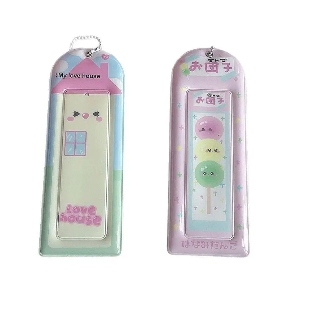 

Life in Four Frames 4 Grid Card Holder Multifunction with Keychain Card Storage Case PVC Commemorative Photocard Holder Girls